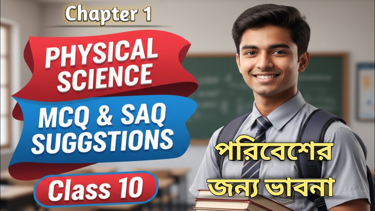 পরিবেশের জন্য ভাবনা 🔥 | All MCQ, SAQ & Important Questions | Physical Science | Class 10 |