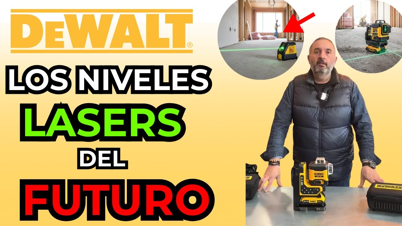 Nuevos niveles l&aacute;ser DEWALT 2026: m&aacute;s precisos, recargables y compatibles con mando a distancia