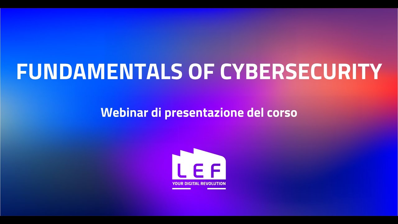 Webinar di presentazione  del corso 