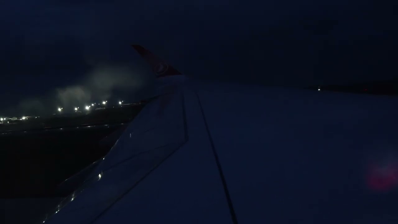 Airbus A350-900 Take-off at Night