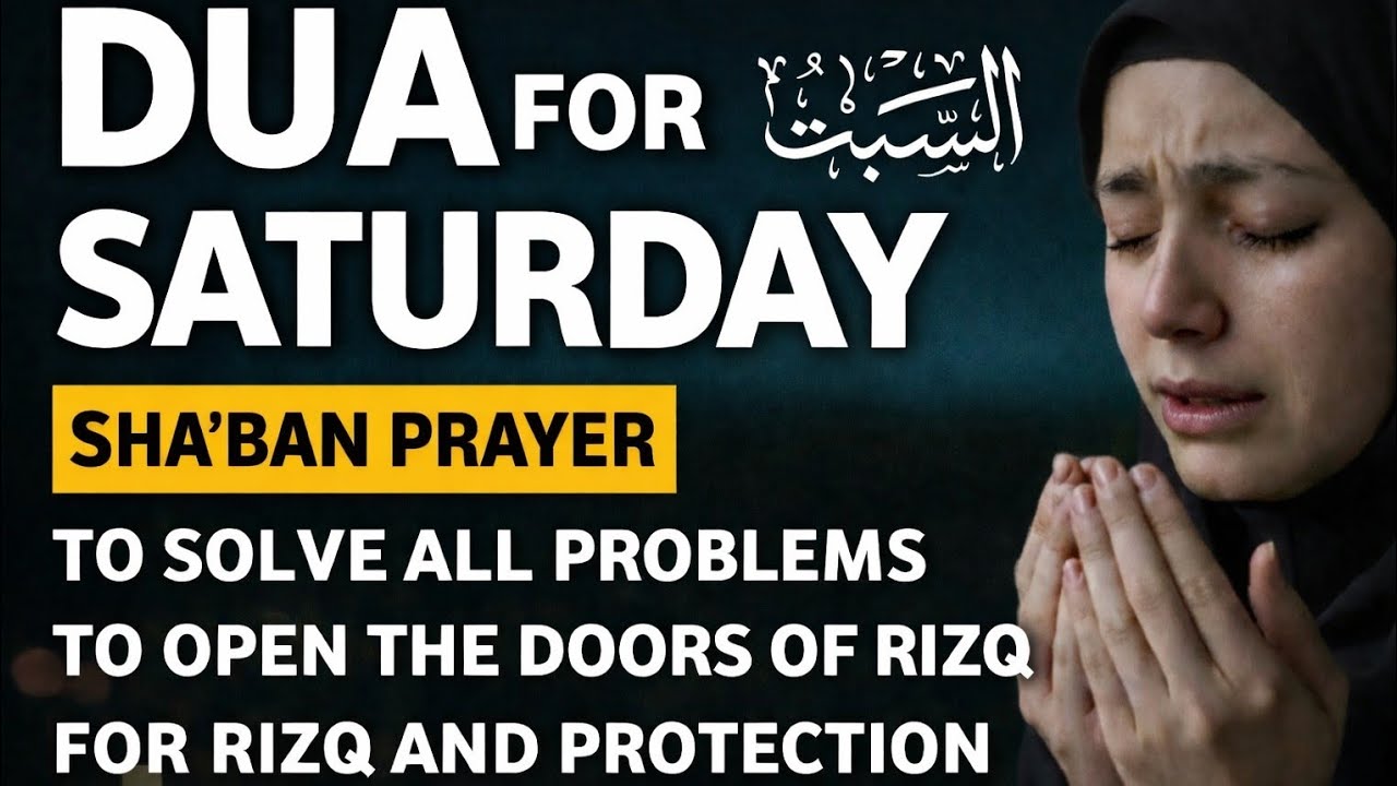 SATURDAY DUA | To Open: The Door of Rizq, Remove Hardships & Worries