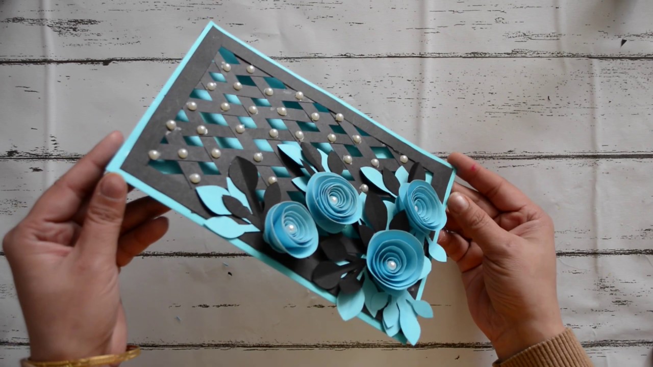 Beautiful Handmade Greeting Card - Weaved Card | Complete Tutorial