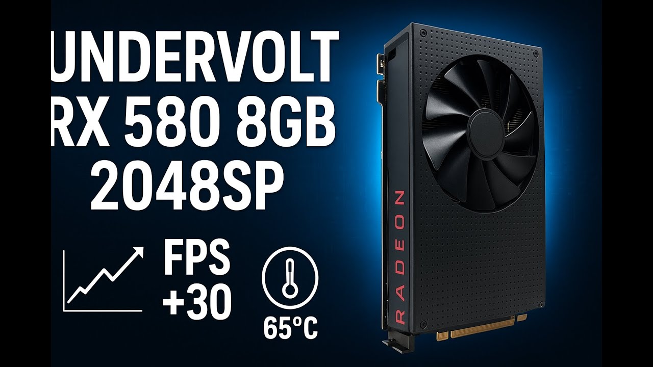 Como Fazer UNDERVOLT na RX 580 2048SP e Ganhar FPS!