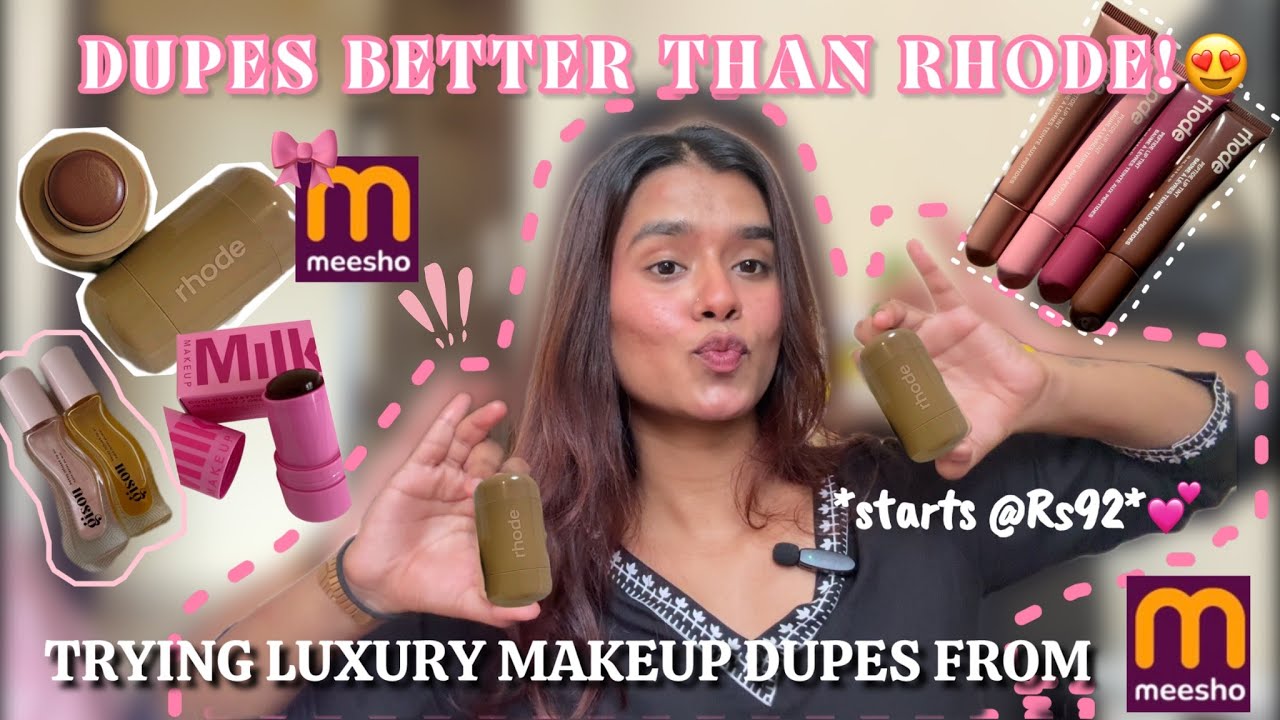 Testing VIRAL Luxury Makeup Dupes ✨ from Meesho! | Starts at Just ₹92
