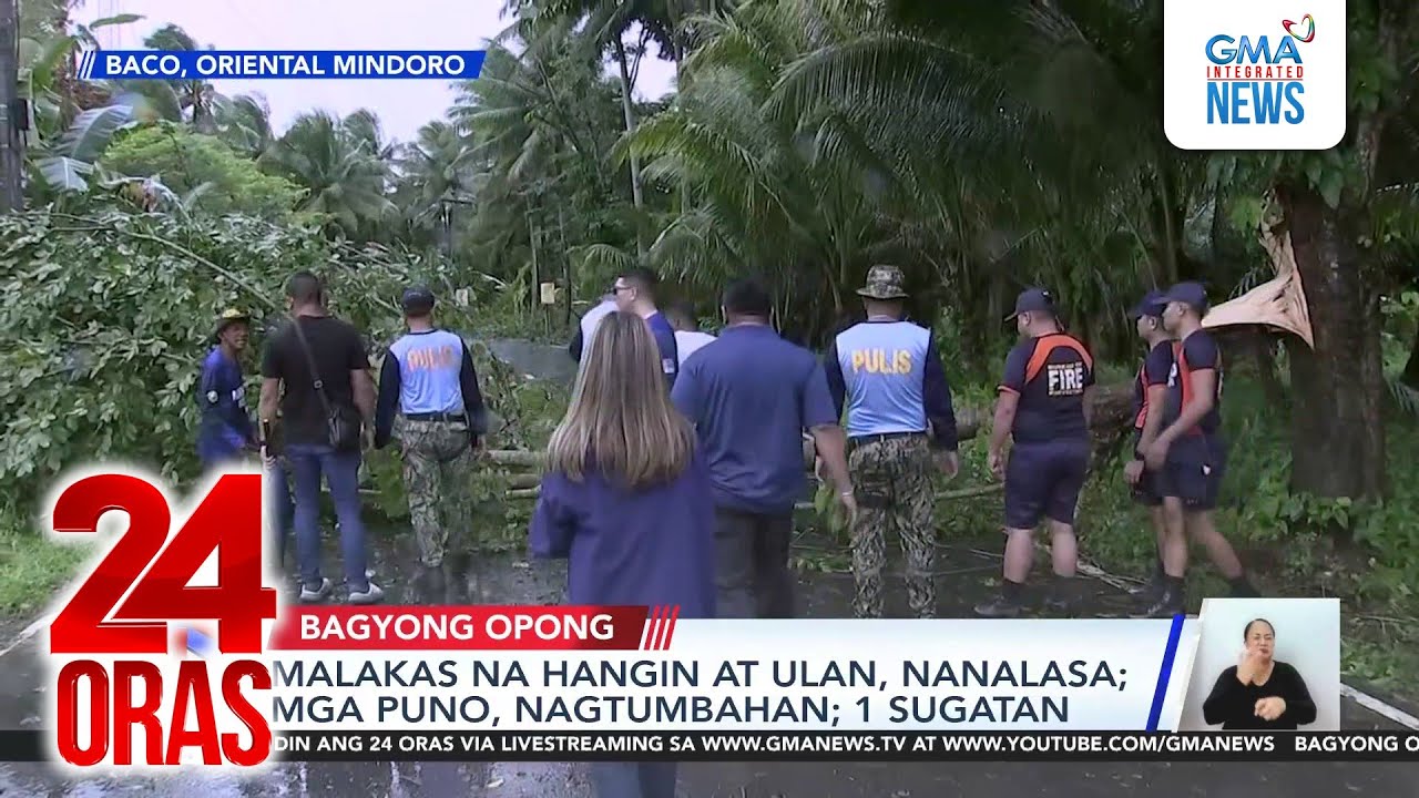Typhoon Opong makes landfall in Oriental Mindoro | 24 Oras