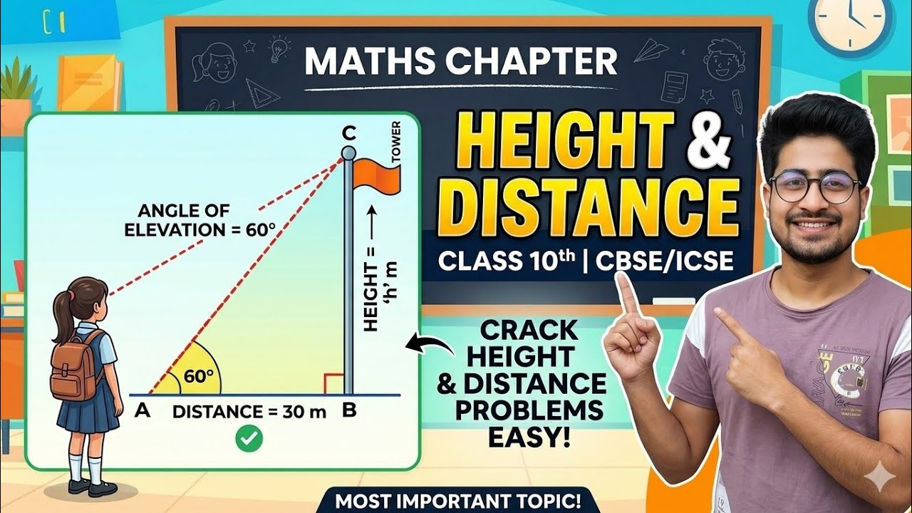 Height and distance | Class10th | CBSE 