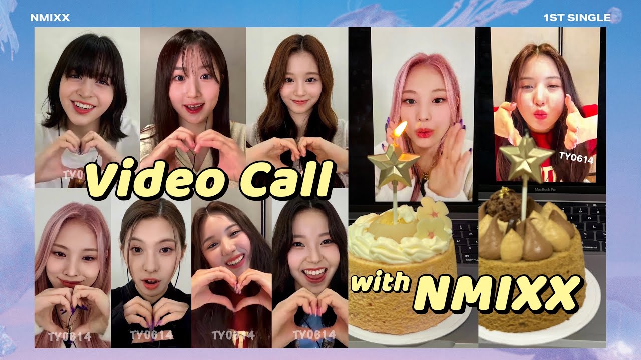 NMIXX 全員Video Call簽名會！與Jinni & Jiwoo 切蛋糕🥳🎂 超可愛的！教她們說廣東話！ | TY0614 毒倫