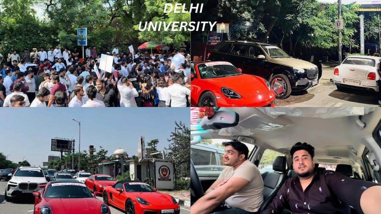 DELHI UNIVERSITY🏫| DUSU ELECTION 2025⚡️| LUXURY🔥CARS COLLECTION✨