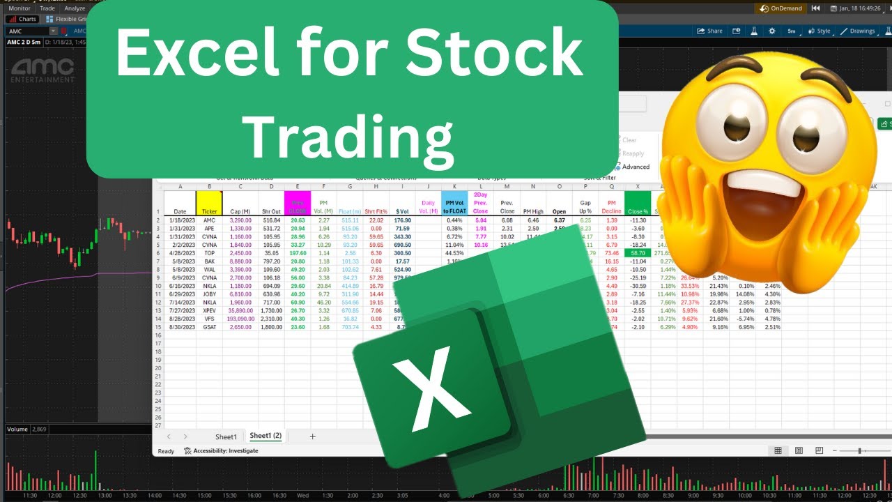 How to create Excel Spreadsheet for Trading