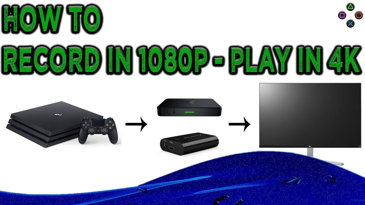How to play in 4k while recording in 1080p on ps4