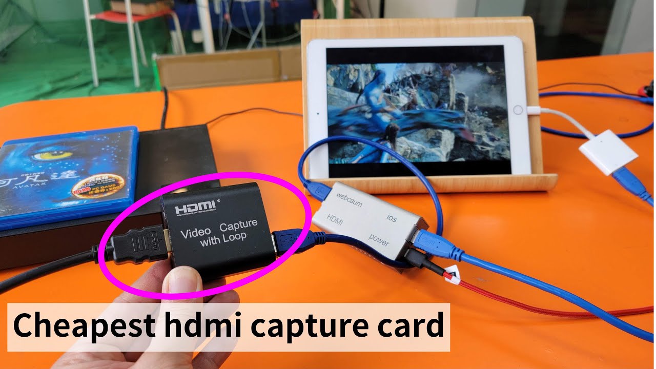 cheapest HDMI capture card on a iPad as TV monitor