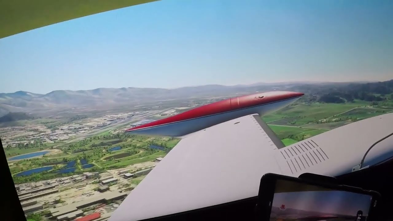 MSFS2020 3-Monitor setup Traffic Pattern with live ATC on PilotEdge Real World Flight Instructor!