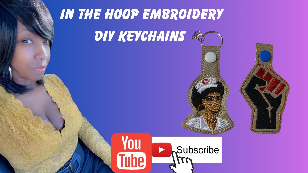 In The Hoop Embroidery Key Chain