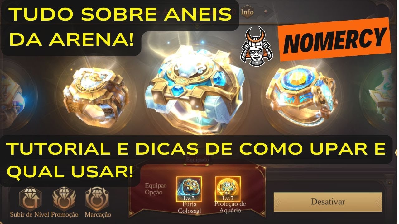 MU DARK EPOCH: TUTORIAL COMPLETO — ANÉIS DA ARENA: QUAIS UPAR E QUANDO USAR?