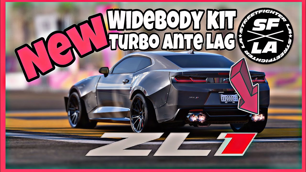 CAMARO ZL1 NEW WIDEBODY KIT AND TURBO ANTI LAG [4K] (Acceleration+DRAG TUNE)