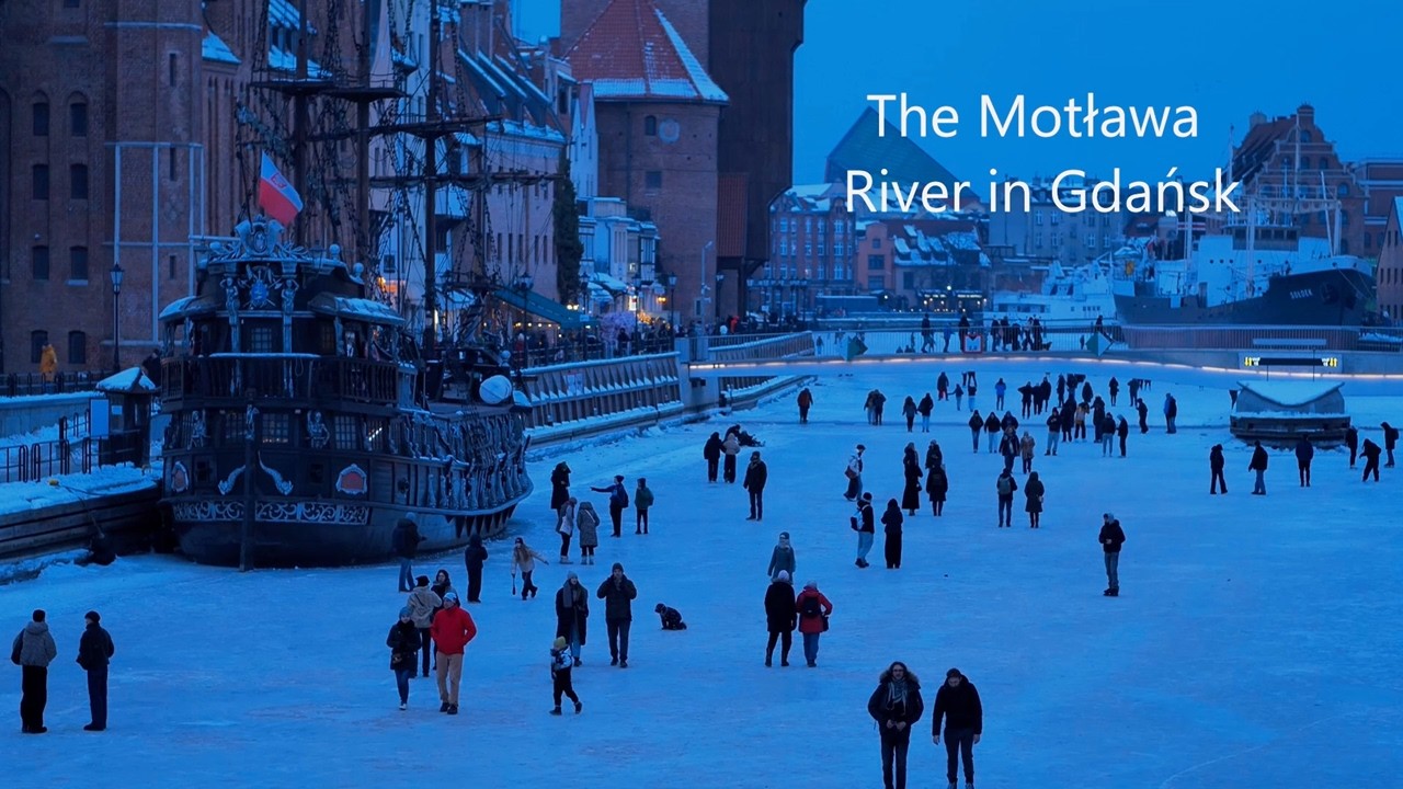 The Motława River in Gdańsk