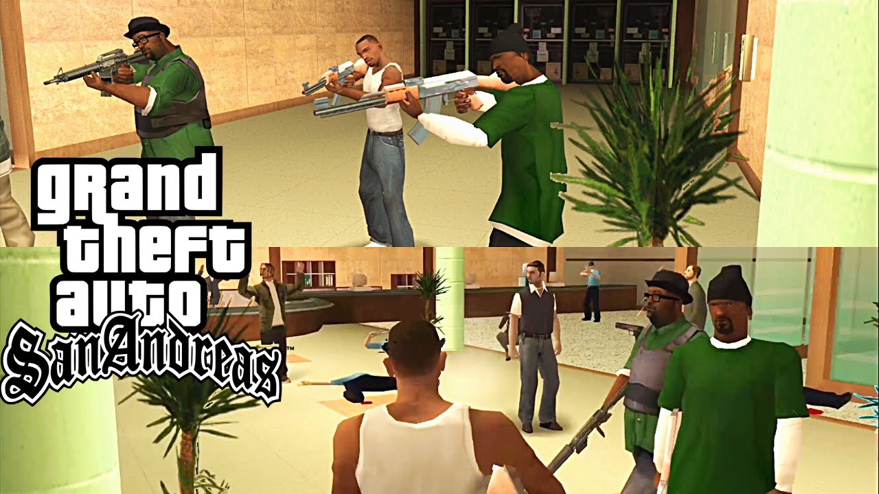GTA San Andreas Gameplay - DYOM mission - The Grove Heist
