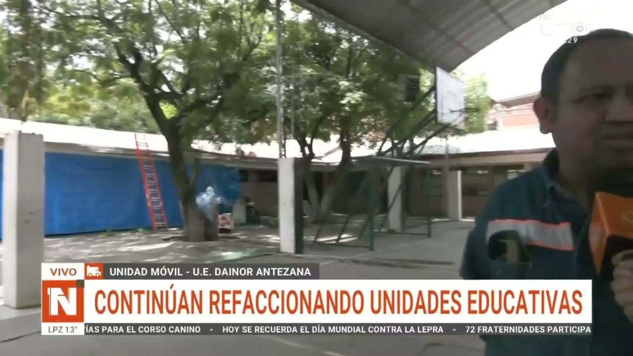 CONTINUAN REFACCIONANDO UNIDADES EDUCATIVAS