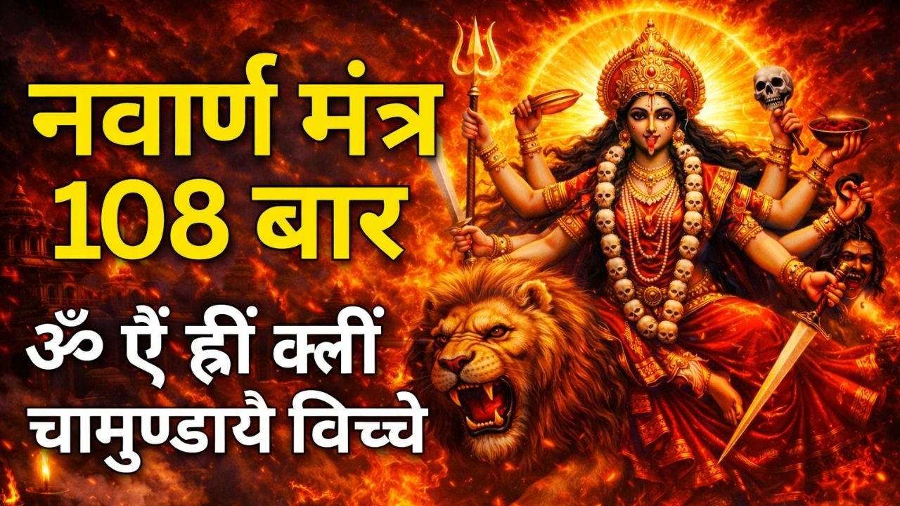 Navarna Mantra 108 Times | माँ चंडी का शक्तिशाली मंत्र | Navratri Special for Protection & Peace
