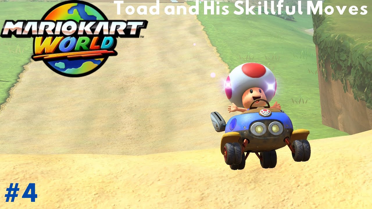 Mario Kart World Grand Prix Gameplay #4 100cc Shell Cup (Toad and his Skillful Moves