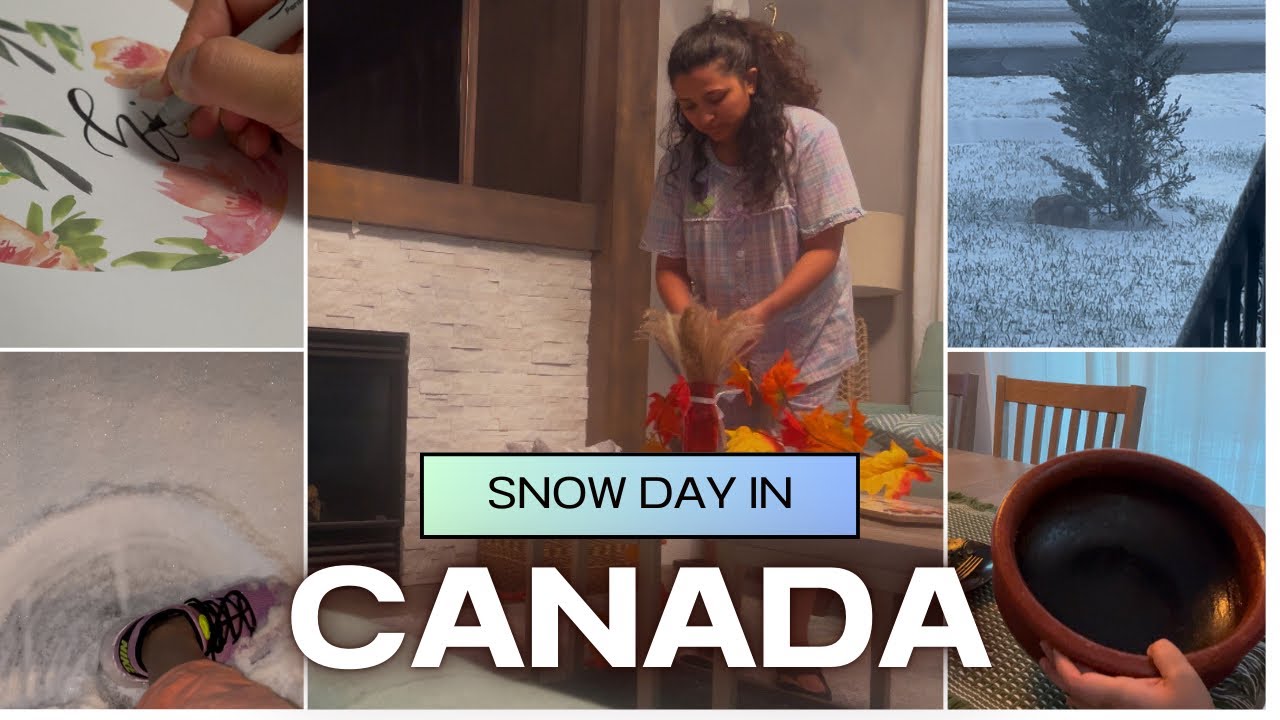 Snow Day Vlog | My Version Of Chatti Choru | Cotton Diaries In Canada