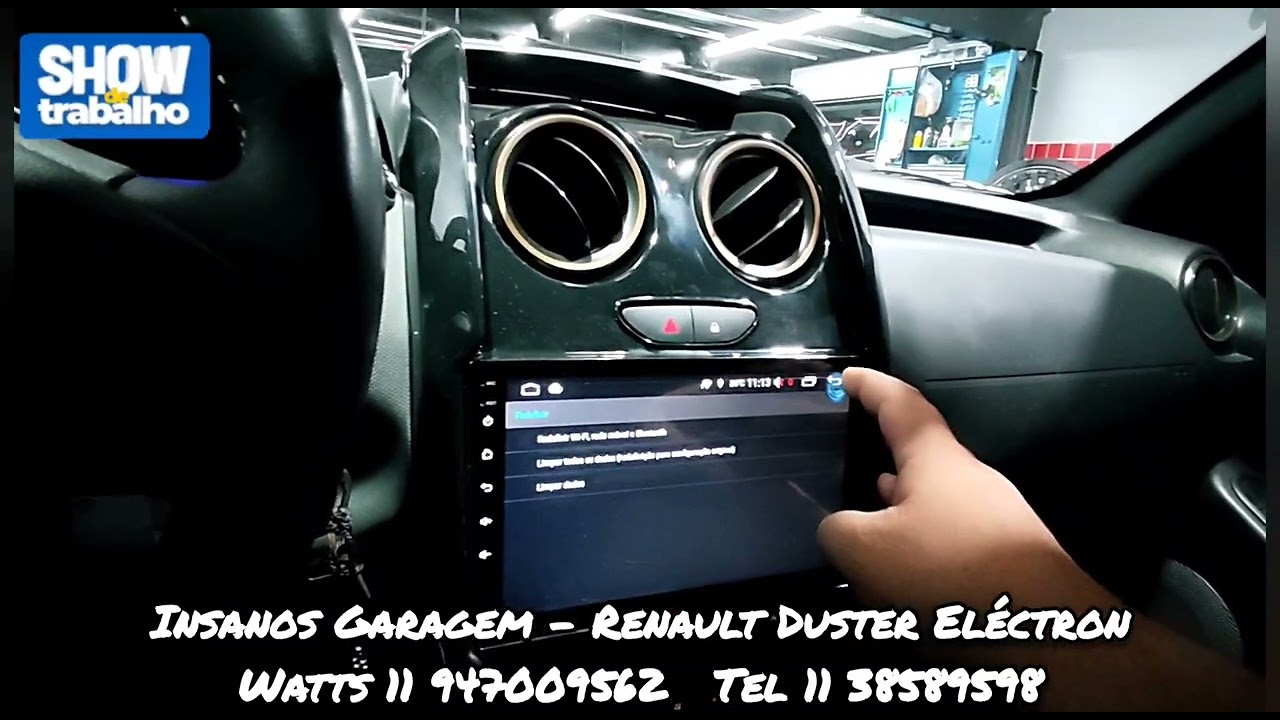 Duster Central Multimídia Aikon Atom Eléctron, Carplay, Netflix, Spotify, IPS, MultiTela, 2/32Gb