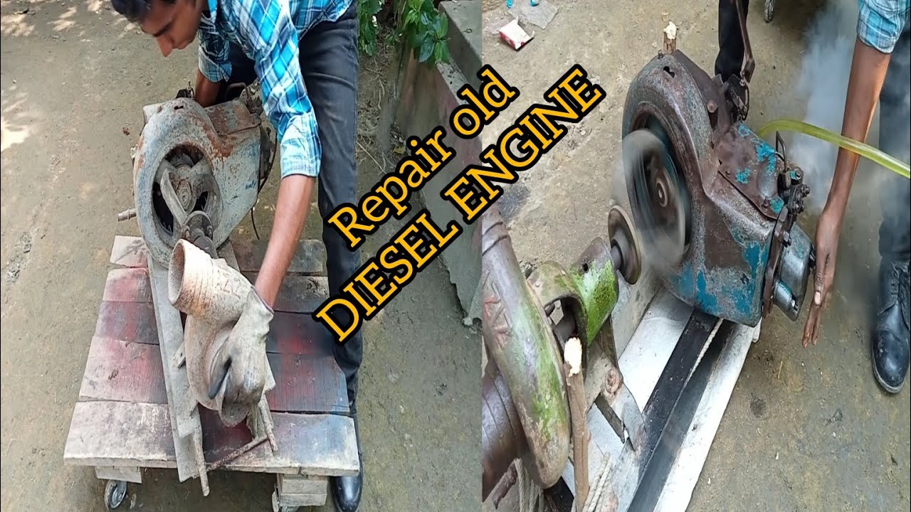 The Boy Repair Skills Old Z175F DIESEL ENGINE // MADE IN CHINA //Repair Old #5hp  DIESEL ENGINE