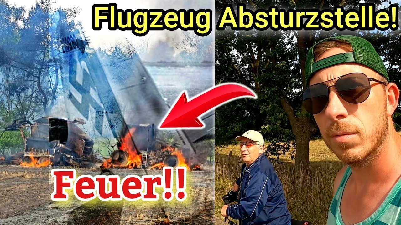 Erstaunliche Funde an WW2 Flugzeugabsturzstelle!! Zeitzeuge erinnert sich! Feuer beim Sondeln!