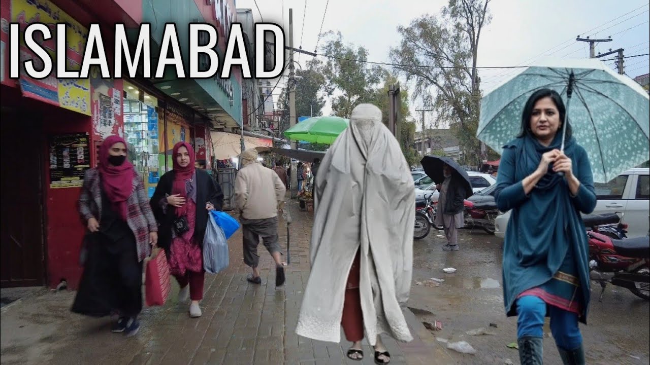 Islamabad Rain Walk | 4K Walking Tour in Pakistan&rsquo;s Capital on a Rainy Day