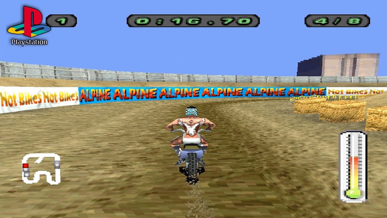 Motocross Mania 2 (PS1 Gameplay)