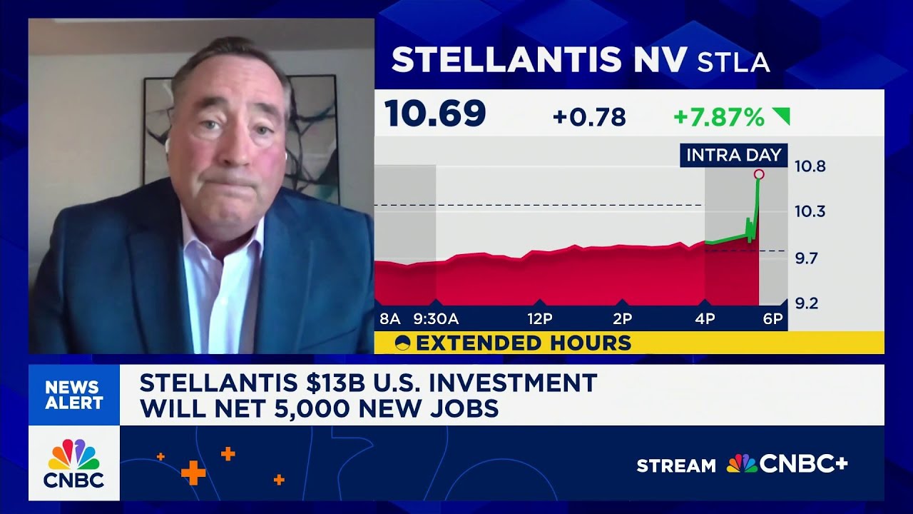 Stellantis to invest $13 billion in U.S. operations, plans to add 5,000 jobs