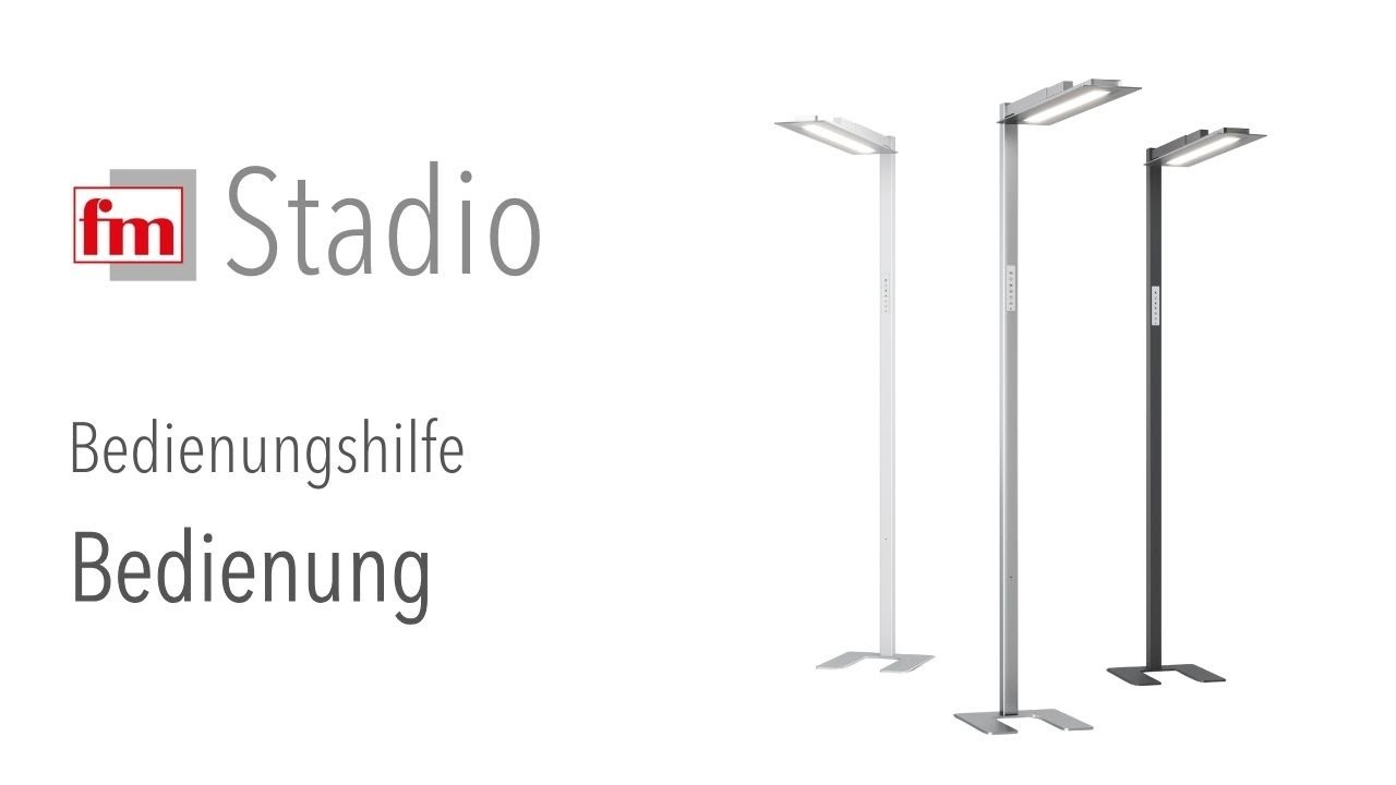 fm Stadio Leuchtensystem Bedienungshilfe &ndash; Bedienung