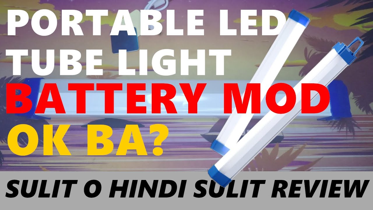 Portable TUBE Light (Rechargeable LED Tube Light)[Battery MOD] [6400 mAh Bsttery]