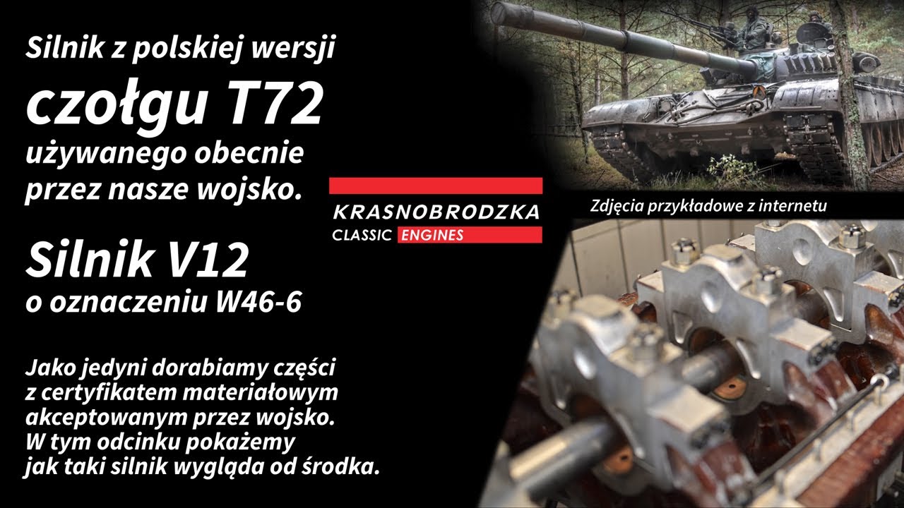 Jak wygląda silnik czołgu T72 od środka?