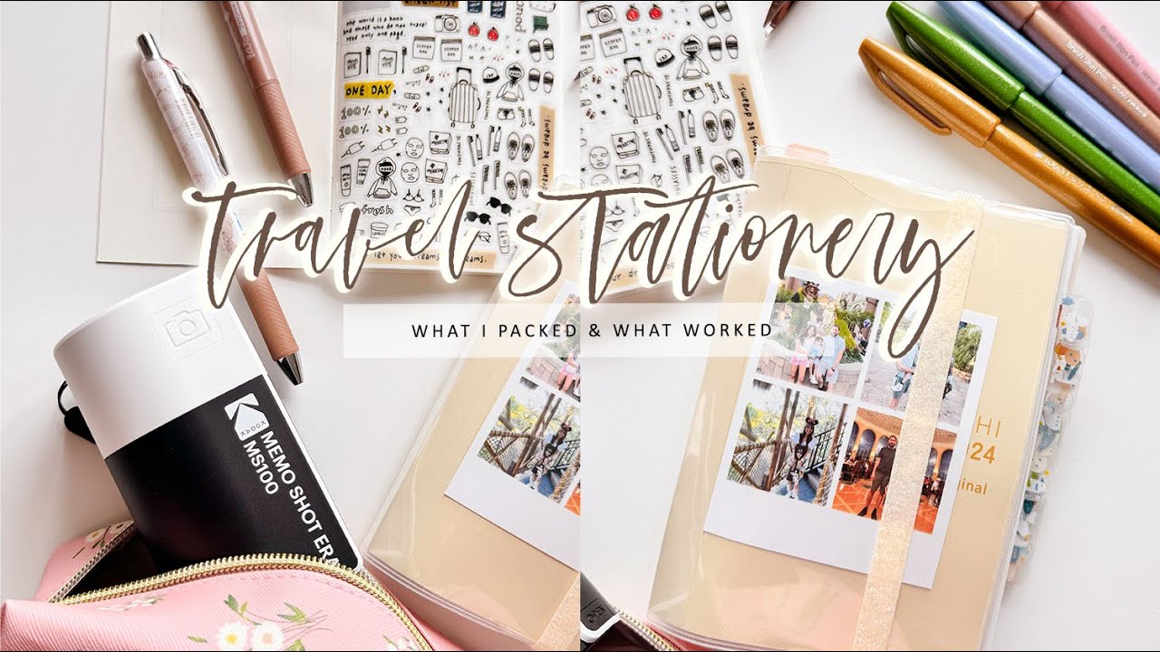 TRAVEL STATIONERY | WHAT I PACKED & WORKED! | Charmaine Dulak