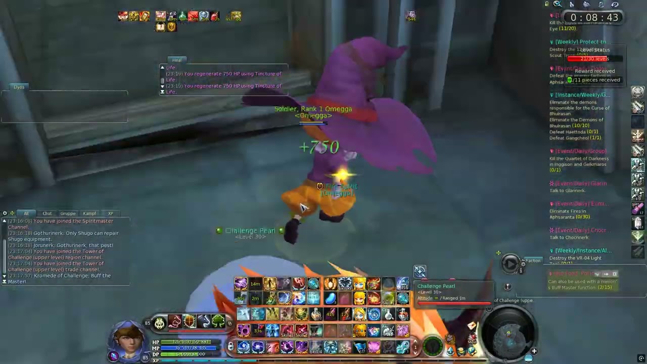 Aion 8.5 ToC Upper SM - 8:01 (slow run)