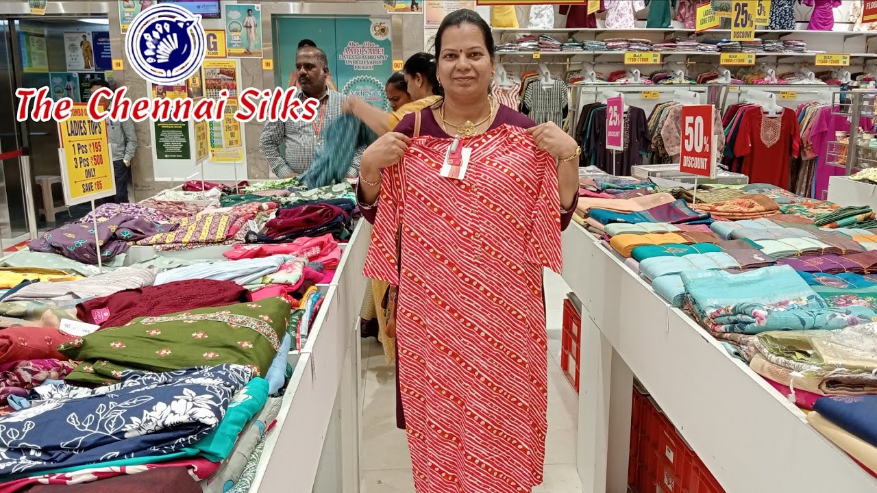 🔥போனதுமே Ground floor- ல இருக்கு!? 25%Off On BrandedBox Sarees/ரூ550-க்கு 3PCS Combo Kurtis#tnagar