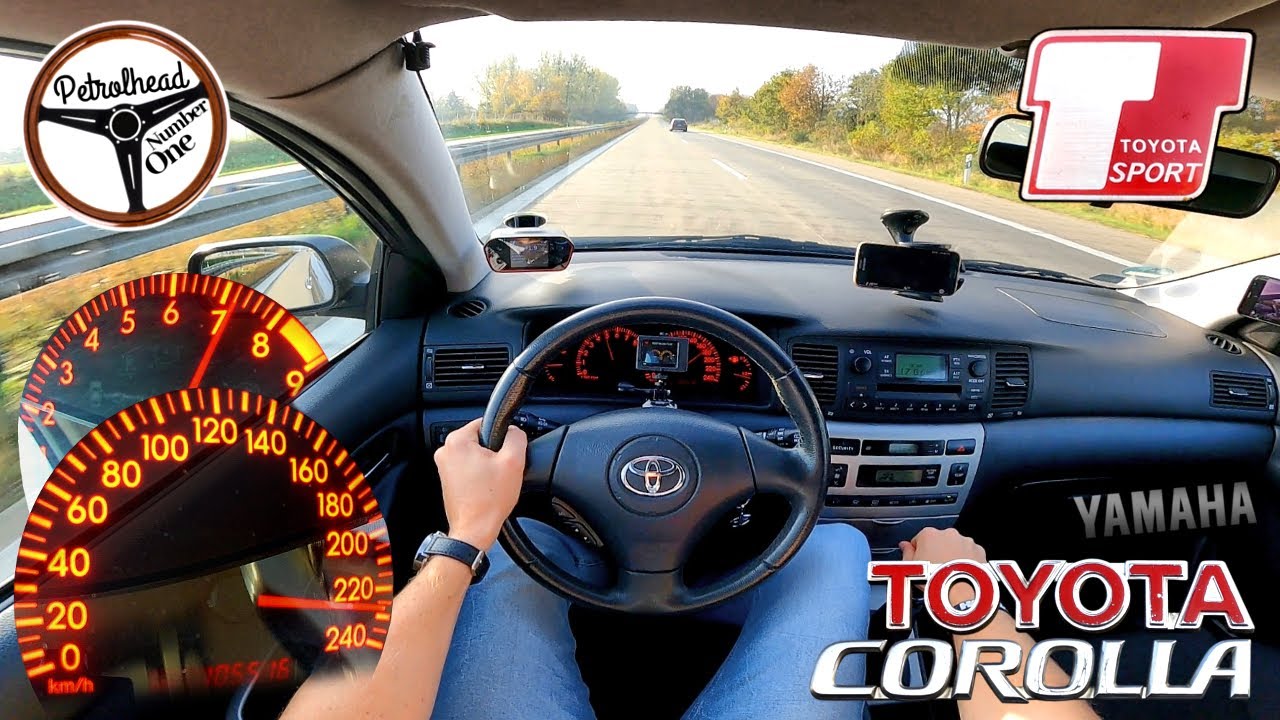 2004 Toyota Corolla 1.8 TS (192 KM) | V-MAX. Próba autostradowa. RACEBOX 100-200 km/h.
