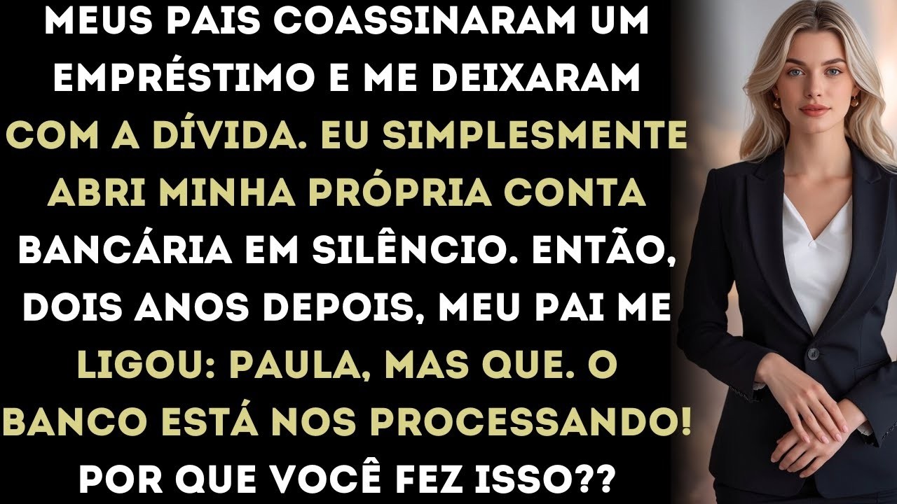 meus pais me deixaram com as dívidas deles  eu silenciosamente abri uma nova conta e, anos depo