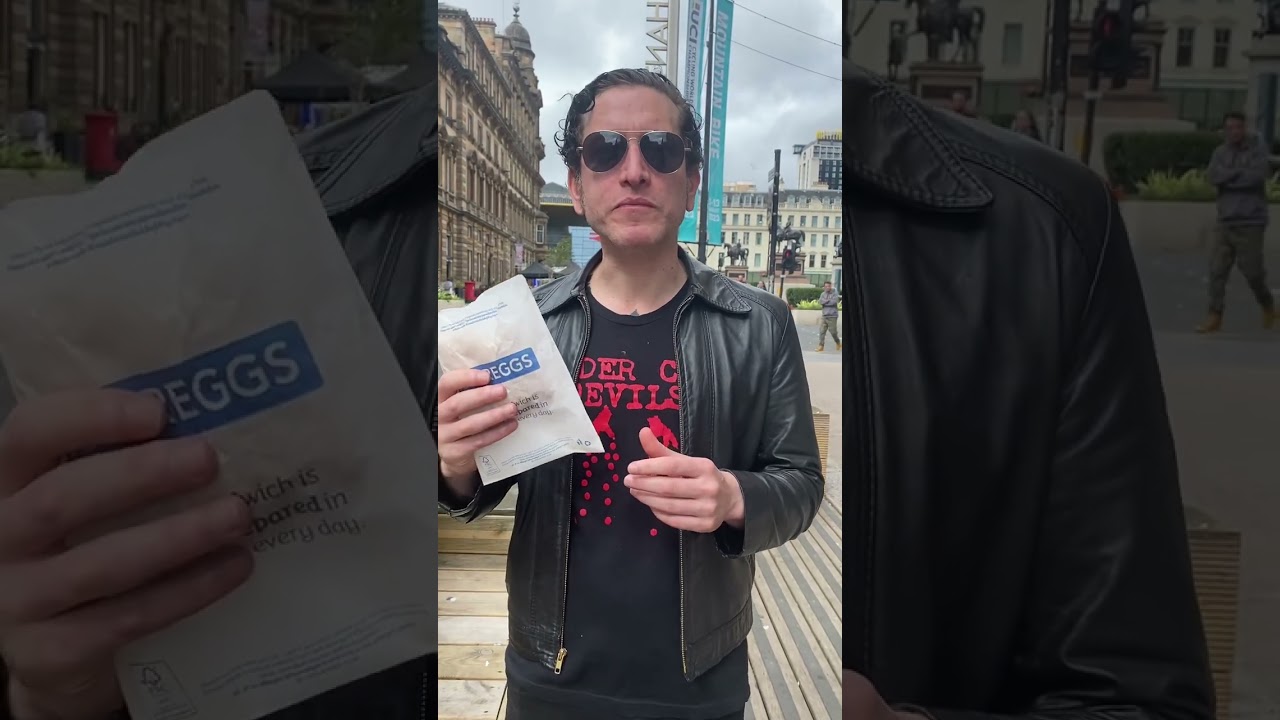 #American tries #greggs cheese and onion pasty edition