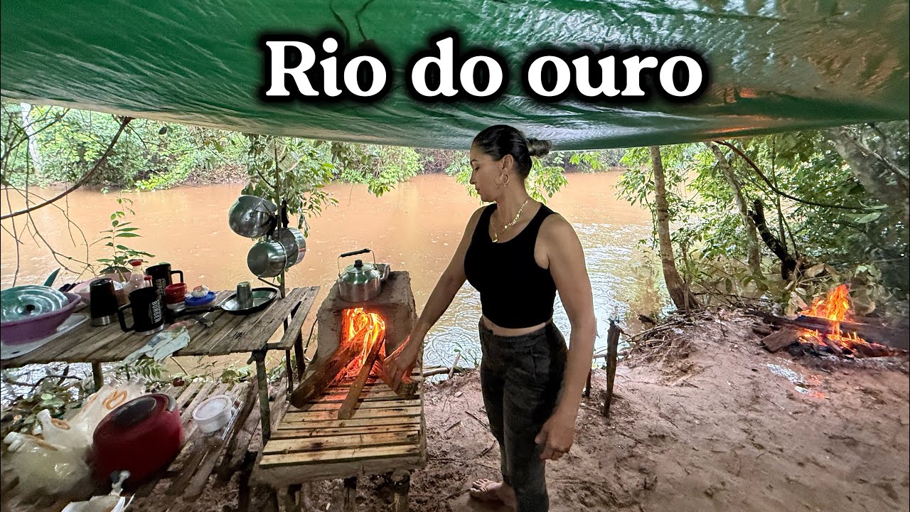 QUASE ￼ comemos ￼￼ sem PEIXE no ACAMPAMENTO ￼ ￼ COM CHUVA QUASE O DIA TODO E À NOITE SAIU OS PEIXE ￼
