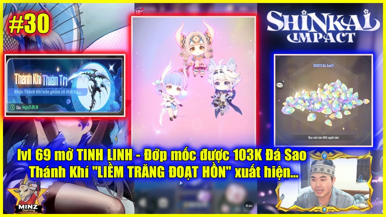 🔥 SHINKAI IMPACT #30 ✪ 【Ngày 25】 lvl 69 mở TINH LINH...Thánh Khí "LIỀM TRĂNG ĐOẠT HỒN" xuất hiện...💥