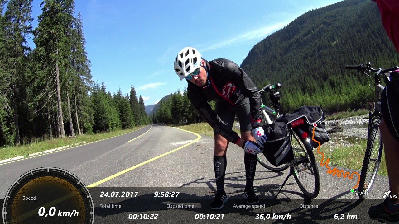 Coborare pe bicicleta Transalpina spre Obarsia Lotrului