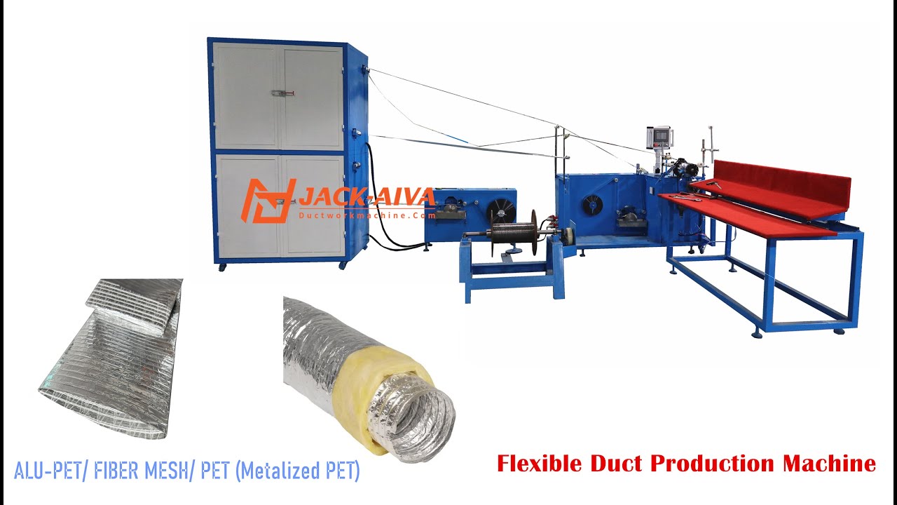 Fiber Glass Fabric Flexible Duct Machine#Aluminum Foil Ventilation Flexible air Duct