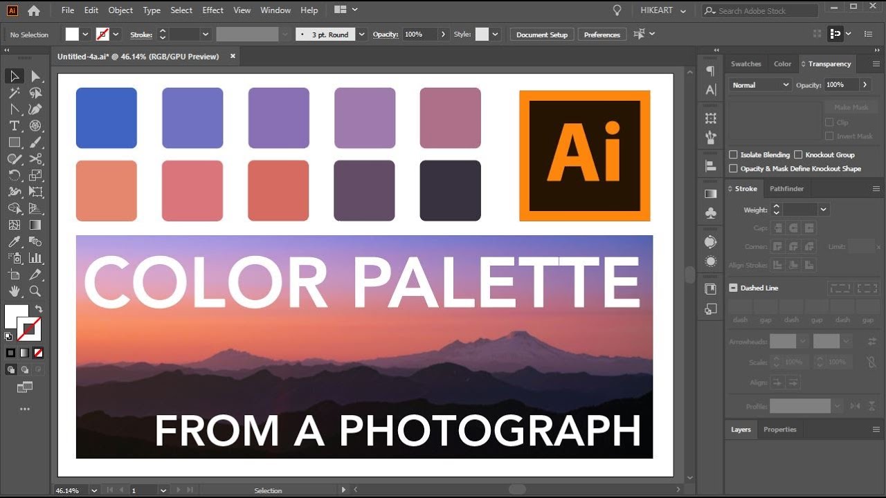 How to Create a Color Group From a Photograph in Adobe Illustrator
