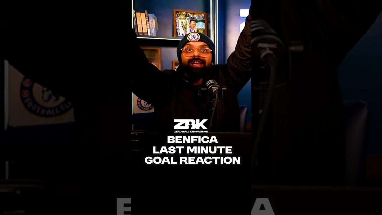 Benfica last minute goal reaction. 