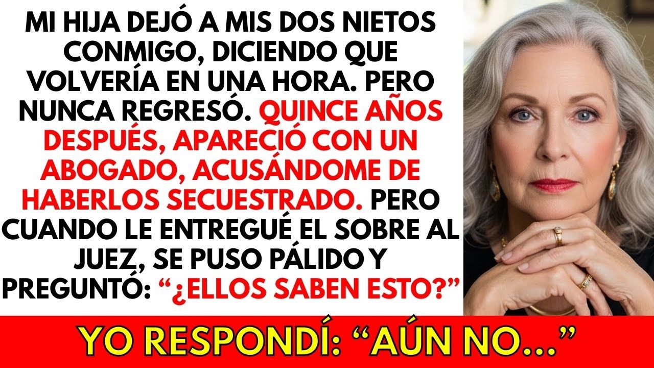 Mi hija me dejó con mis 2 nietos… ¡15 años después me acusó de secuestro. Pero cuando el juez…