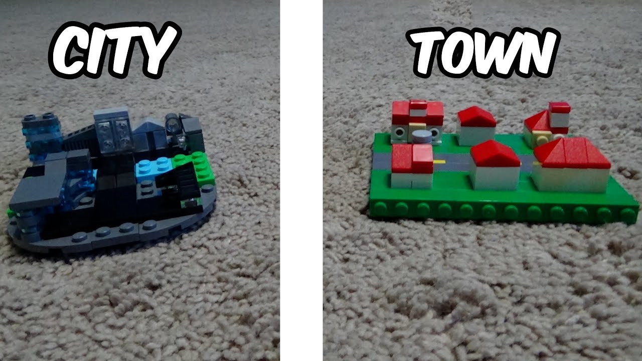 How To Build A Lego Town + City !