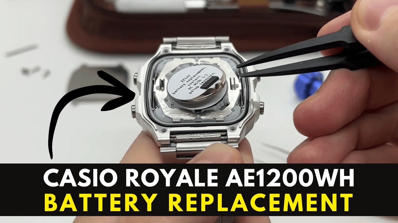 Замена батареи Casio Royale AE1200WH