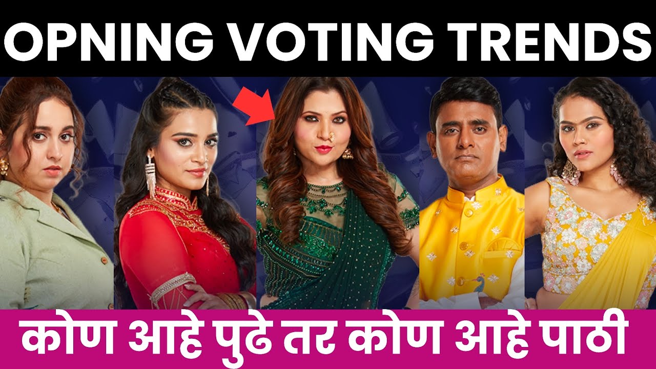 Bigg Boss marathi 6 Opening Voting Trends | कोण आहे पुढे तर कोण पाठी?